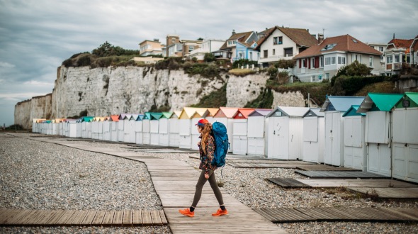 Plage et cabanes à Criel-sur-Mer © Amélie Blondiaux - Hellolaroux
